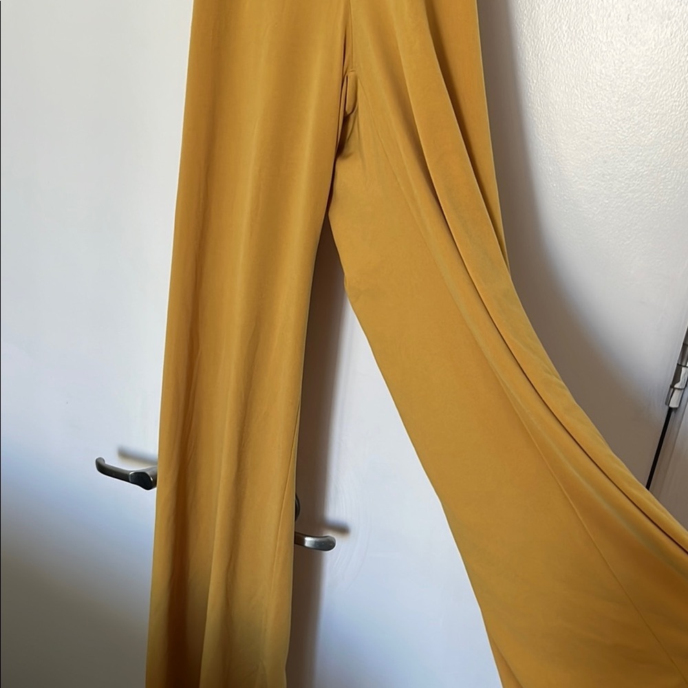 Mustard Yellow Ruffle Jumpsuit - Picture 2 of 5